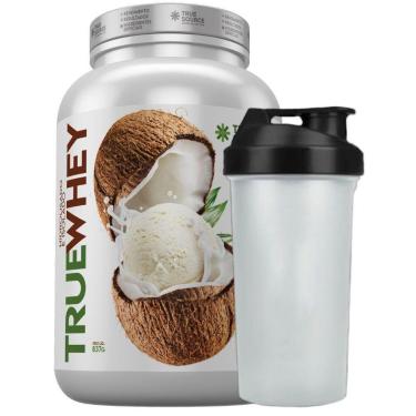 Imagem de Whey Protein Coconut Ice 837g Coqueteleira - True Source-Unissex
