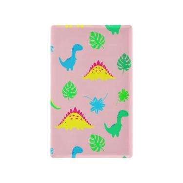 Imagem de SEHANY Capa de parede de tomada dupla de dinossauro engraçado, tamanho padrão e à prova de calor, placas decorativas para decoração de escritório doméstico (11,5 cm x 7 cm)