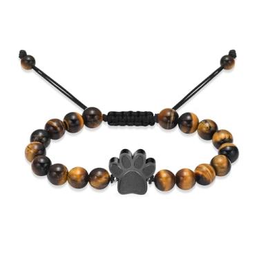 Imagem de Hearbeingt Pulseira de urna de cremação, joia para cinzas, corda trançada, contas de cremação, pulseira de cremação, cura de chacra, lembrança, lembrança, cinzas, pulseira para mulheres e homens