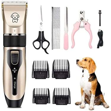 Imagem de Aparador De Gato Persa Recarregável Sem Fio, Aparador Elétrico Silencioso Para Gatos De Estimação, Com 4 Pentes, Tosa Profissional Para Animais De Estimação Sem Acessórios, Kit De Tosa Para Cães,