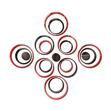 Imagem de 19 peças Decor Moderno para Casa Adesivos de Parede Redondos Espelho Acrílico 3D Removíveis Decalques Arte Mural Decoração Sala Estar Escritório DIY Seguro Leve Decorativos