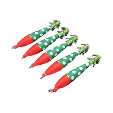 Imagem de Anzóis De Pesca Luminosos Para Lula (5 Peças) - Isca Artificial Para C