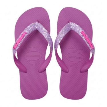 Imagem de Chinelo Havaianas Top Glitter Nein - Feminino - Rosa-Feminino