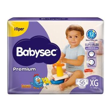 Imagem de Fralda Babysec Galinha Pintadinha Premium Hiper XG 56 Unidades