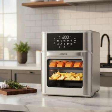 Imagem de Air Fryer Forno Oven 12l Mondial 127v 2000w Original, Branco, 110V