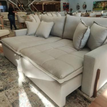 Imagem de Sofá Cama Vancouver sem Caixa Retrátil D28 Tamanho 204cm Conforto para Sala e Quarto