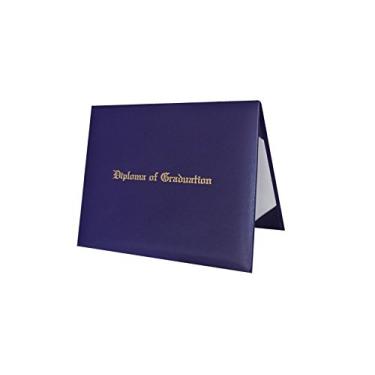 Imagem de Capa Diploma 6x8 7x9 impressão suave "Diploma of Graduation" Certificate Cover Grad Days, Roxa, 7x9