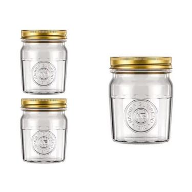 Imagem de Pote Americado Vintage Retro Tampa Biscoito 500ml Nadir 2Un