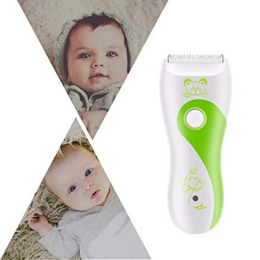 Imagem de Máquina de cortar cabelo elétrica YONE, USB Fader elétrico recarregável Mute barbeador de cabelo elétrico ferramenta de corte de cabelo infantil (verde)