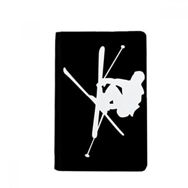 Imagem de Skateboarding Carteira preta com contorno esportivo para passaporte Notecase Burse Bolsa para cartão