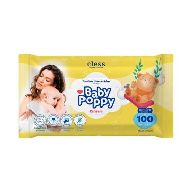 Imagem de Toalha Umedecida Baby Poppy Classic 100 Unidades 100 Unidades
