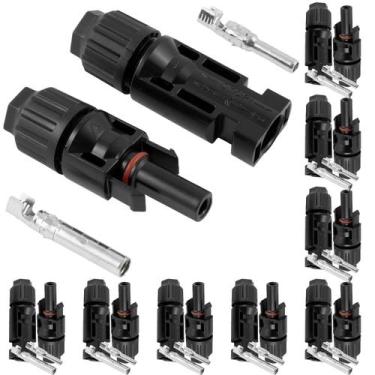 Imagem de Conector Mc4 Para Sistema Fotovoltaico Painel Solar 10 Pares - Eda Pro