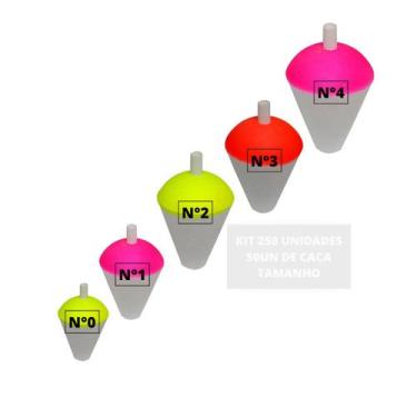 Imagem de Kit Boia de Pesca Isopor Tamanhos Pequeno Médio Ou Grande Para Pescari