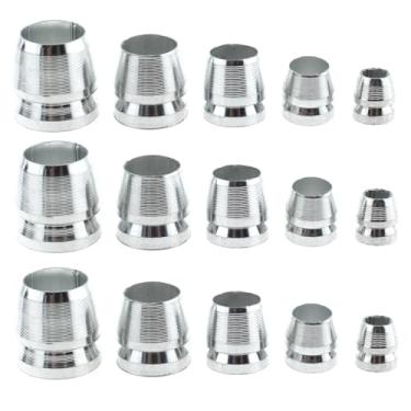 Imagem de MTQY Kit de cunha de cabo de 15 peças, 5 tamanhos, cunhas redondas de segurança, cabo compacto, cunha de metal para machados e martelos de reforço