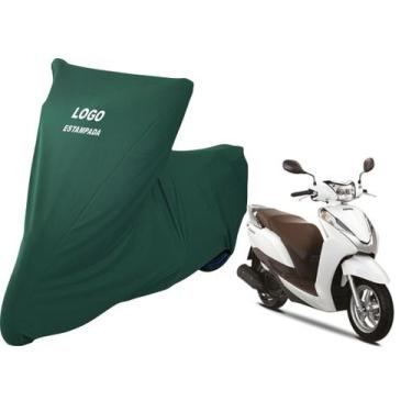Imagem de Capa Para Cobrir Moto Honda Lead De Tecido Helanca Lycra - Mz, Verde