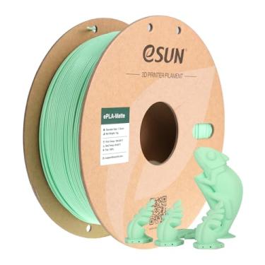 Imagem de eSUN Filamento 3D PLA Fosco 1,75 mm Verde Menta, 1 kg para a maioria das impressoras 3D FDM
