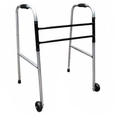 Imagem de Andador Com Rodas Adulto Idoso Alumínio Dobrável Regulavel Artipé - Ar