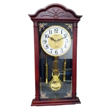 Imagem de Relógio de Parede Retro com Pêndulo - 60cm