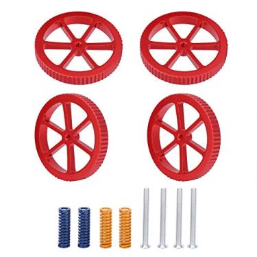 Imagem de Impressora 3D Porca de nivelamento apertada à mão, kit de nivelamento de impressora 3D firme, resistente ao desgaste durável para CR-10 mini CR -10S