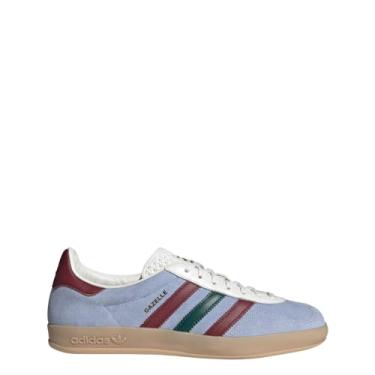 Imagem de adidas Tênis masculino Gazelle Indoor, Azul/Vermelho/Verde-Azul, 40