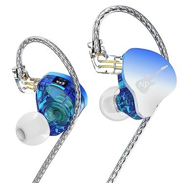 Imagem de CCA Fones de ouvido ND DD3 de 4 tons ajustáveis para monitor auricular, Dual Cavity Dual Magnetic Dynamic IEM, som claro e graves profundos com fio, fones de ouvido para jogos com cabo destacável de 2