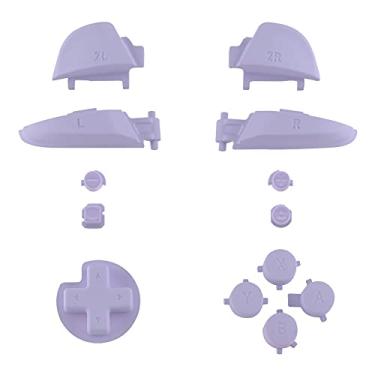 Imagem de eXtremeRate Reparo Violeta Claro ABXY D-pad ZR ZL L R Teclas para Nintendo Switch Pro Controller, Brilhantes DIY Substituição Conjunto Completo Botões com Ferramentas para Nintendo Switch Pro -