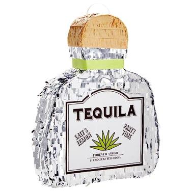 Imagem de Garrafa Pinata Tequila para festa de aniversário de 21 anos, Fiesta, Cinco de Mayo (41 x 33 cm)
