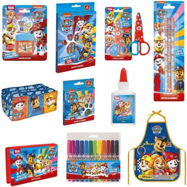 Imagem de Kit Escolar Completo Patrulha Canina - Azul - 10 Itens