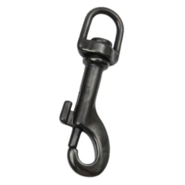 Imagem de menolana Mosquetão giratório com olhal, clipe de mergulho em aço inoxidável 316, clipe de gatilho versátil com ponta única para varal de bandeira, 70mm