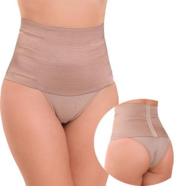 Imagem de Kit 2 Calcinhas Cinta Modeladora Feminina Zero Barriga Redutora de Med