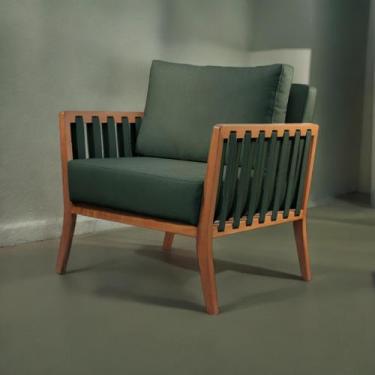 Imagem de Poltrona Decorativa Madeira Maciça Helena - Castellar Móbile