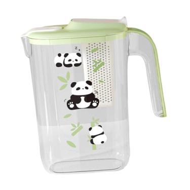 Imagem de Bothyi Jarra com tampa, cafeteira fria, grande capacidade, portátil, limonada, recipiente para bebidas, dispensador de bebidas para festas, Verde