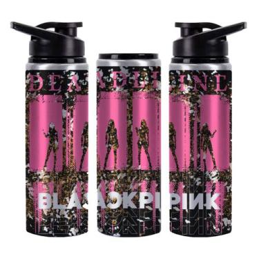 Imagem de Squeeze BlackPink Deadline Tour Alumínio Brilhante 750mL - VilelaGG