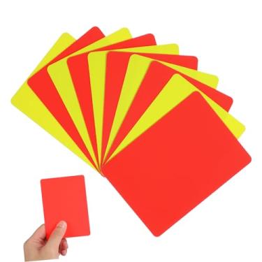 Imagem de TOYANDONA Conjunto de cartas de árbitro de futebol multifunções vermelho para futebol, basquete, escola, esportes, treinamento, kit de árbitro portátil para rápido