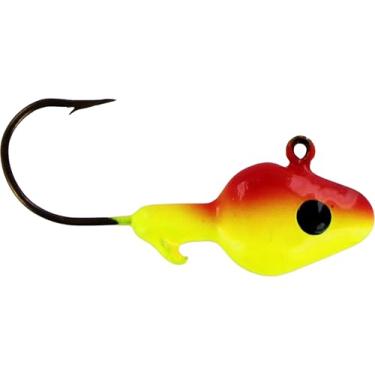 Imagem de Big Bite Baits Minnow Head JIGHEAD 1/947.2 g/VERMELHO/Chartreuse