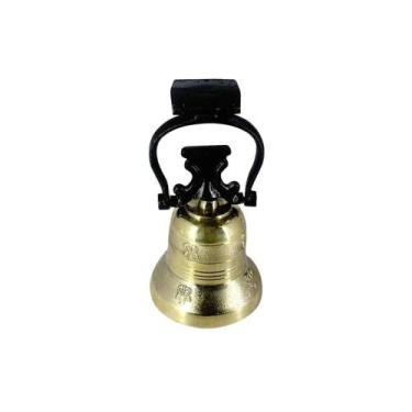 Imagem de Sino Bronze Base Em Ferro Para Sítio Capela 16x28cm Nº3 - OUTRAS MARCA