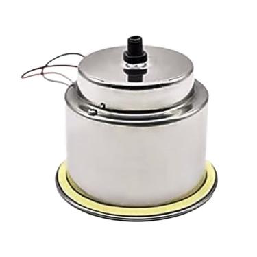 Imagem de MARINE CITY Suporte de copo com luzes LED vermelhas de grau 3 marinho de aço inoxidável com ralo para fuzileiros navais – iates – navios – caiaques (pacote com 1)