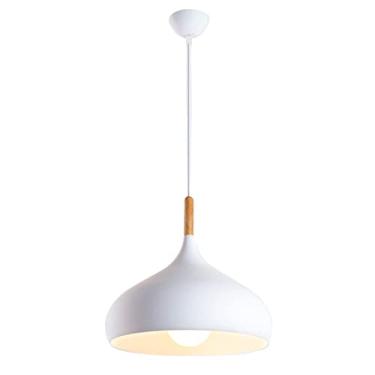 Imagem de CHENKUI Abajur de madeira Macaron lustre colorido nórdico criativo industrial decoração luminária de teto ajustável cabeça única luminária pendente E26/E27 base, para restaurantes, sala de estar