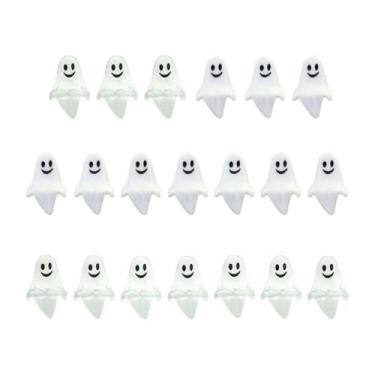 Imagem de Lilihuimaoyi 20 Mini Figuras Fantasmas de Halloween, Estátuas Assustadoras para Exterior, Ano Novo, Casa, Micro Paisagismo, Adereços, Figuras Fantasmas,