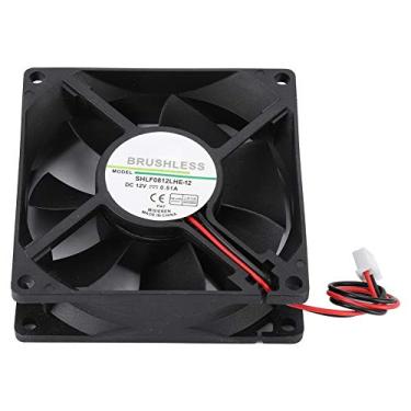 Imagem de aqxreight SHLF0812LHE-12 DC12V 0,51A 8CM 2Pin Ventilador de Resfriamento de Grande Volume, Máquina Refrigeradora 2 temperaturas. e para Ventilador de ResfriamentoCoolerDC12V de Resfriamento12V de