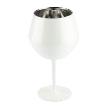 Imagem de Taça Copo Térmico De Aço Inoxidável 2 Em 1 14oz Para Gin Vinho Cerveja Drink Bebidas Para Festas De Fim De Semana Copo Cerveja Mantém Bebida Fresca E Seguro(Branco)