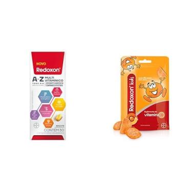 Imagem de Redoxon Kit Multivitaminico Vitaminas A-Z 30 Comprimidos e Kids Laranja 25 Gomas