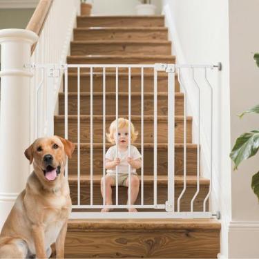 Imagem de Fechamento automático Baby Gate Mutak montado sob pressão 74-109 cm