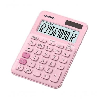 Imagem de Calculadora De Mesa Casio Ms20uc 12 Digitos Rosa Claro