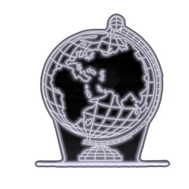 Imagem de Luminaria LED - Mapa Mundi 3D - Persona Store