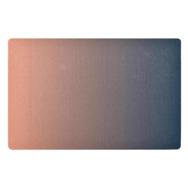 Imagem de Joisal Tapete de porta gradiente azul laranja para entrada externa antiderrapante tapete de boas-vindas interno 81 x 50 cm