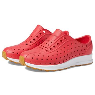 Imagem de Native Shoes Tênis infantil unissex Robbie Slip-On, Hyper Red/Shell White/Mash Speckle Rubber, 9 Toddler
