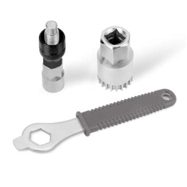 Imagem de Oumers Extrator de manivela de bicicleta/removedor de braço e removedor de suporte inferior com chave inglesa/chave inglesa de 16 mm. Kit profissional de ferramentas de reparo de bicicleta
