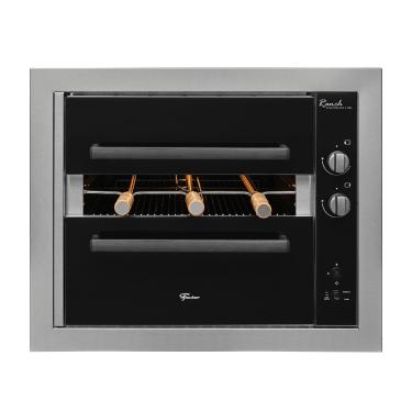 Imagem de Churrasqueira a Gás de Embutir Fischer 3 Espetos Ranch - Inox