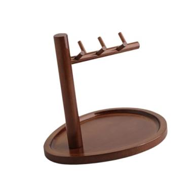 Imagem de Ｂｅｓｇａ Porta-chaves de madeira para mesa de entrada, bandeja para joias, porta-chaves multiuso que economiza espaço para sala de estar e cozinha, Style a